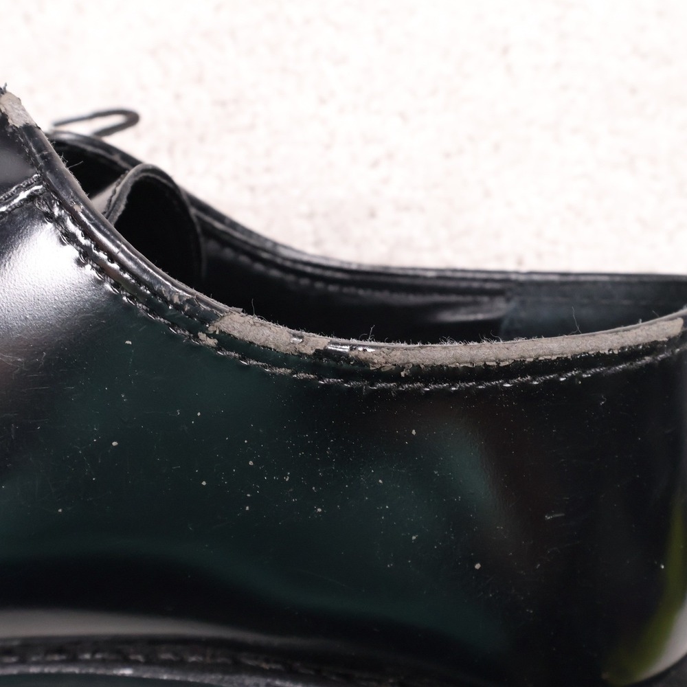 Florsheim Black Leather Dress Shoes Oxford Lace Up Classic Mens 11 D - Flaws - Picture 7 of 9